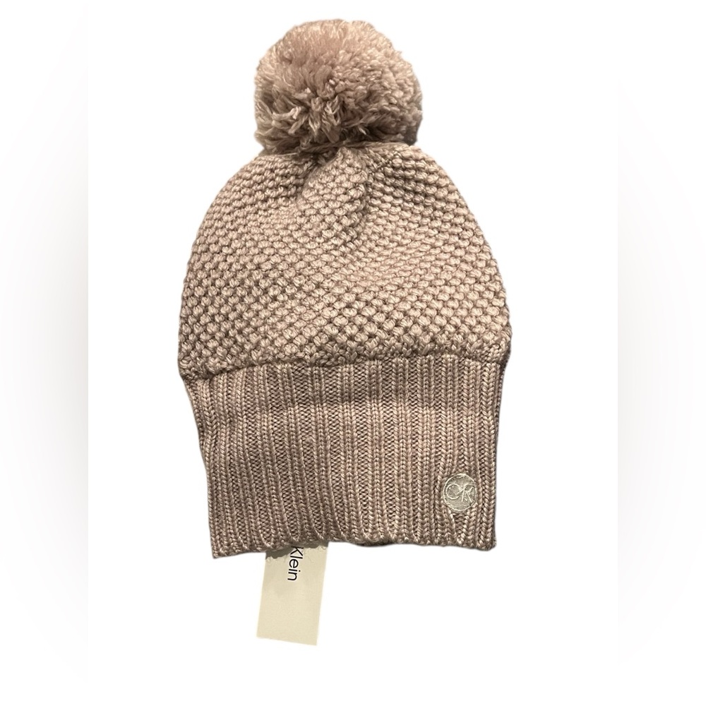 Calvin Klein Pom Knit beanie hat